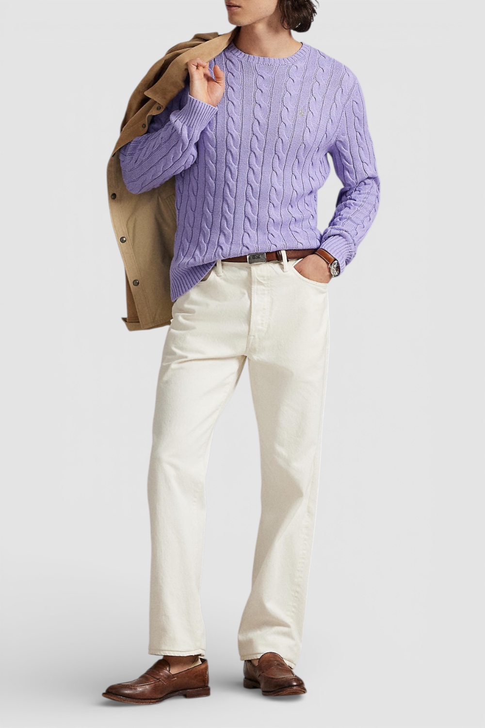 תמונת כל הלוק של סריג כותנה